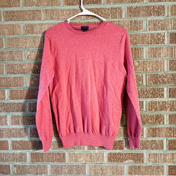 J.Crew Cotton/Cashmere Red Scoop Neck Sweater Size XS - Picture 1 of 7